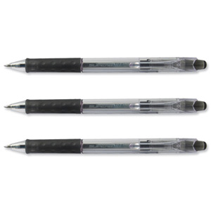 Pentel Superb Retractable Ball Pen Tip 0.7mm Line Width 0.25mm Black Ref BK717-A [Pack 12]