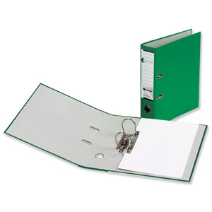 Rexel Karnival Lever Arch File Paper over Board Slotted 70mm A4 Green Ref 20744EAST [Pack 10]