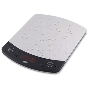 Wedo Profi Stainless Steel Scales 5kg Tare Splash Protected Silver Ref 48100054