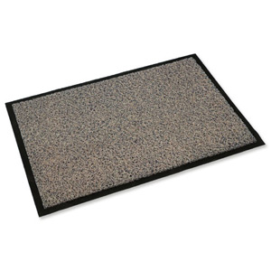 Doortex Twister Outdoor Mat Vinyl-fibre Surface Vinyl Back 600x900mm Brown Ref FC46090TWIBR