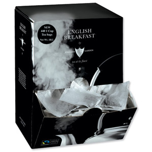 English Breakfast Tea Bags Fairtrade One-cup Ref A07450 [Pack 440]