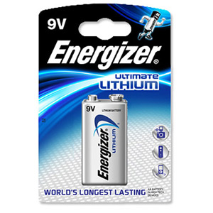 Energizer Ultimate Battery Lithium FSB1 9V Ref 633287