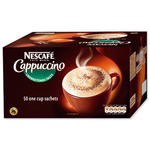 Nescafe Cappucino Instant Coffee Sachets One Cup Ref 12089522 [Pack 50]