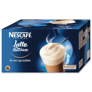 Nescafe Latte Instant Coffee Sachets One Cup Ref 12130429 [Pack 40]
