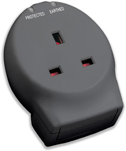 Compucessory Surge Adaptor Single Outlet LED and UK Phone Socket 13A 250V AC Max.714 Joules Ref CCS25145