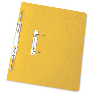 Elba Boston Spiral Transfer Spring File 300 micron for 32mm Foolscap Yellow Ref 100090037 [Pack 25]