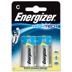 Energizer HighTech Battery Alkaline LR14 1.5V C Ref 629720 [Pack 2]