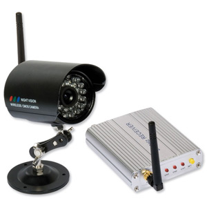 Philex Wireless Outdoor CCTV Camera Kit 380 Lines Resolution with Receiver 2xPower Supply Ref 28002R