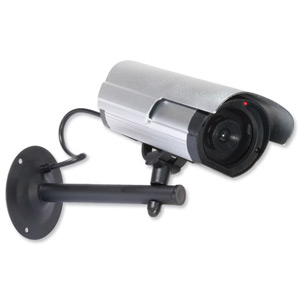 Philex Outdoor Dummy Camera Aluminium LED Battery-powered 2x AA with Cable and Bracket Ref LABDM802