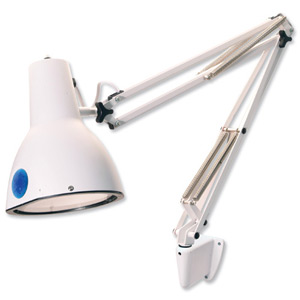 Helix Medical Examination Lamp Fluorescent Mountable Articulated Arm 1.1m Cable 5m 23W Ref VM1020