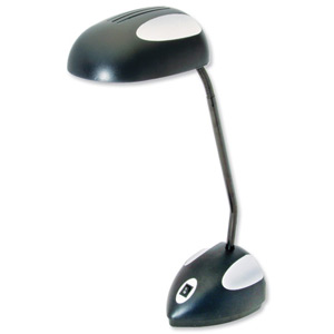 Helix Max Daylight Desk Lamp Fluorescent Flexible Arm H493mm 11W Chrome Ref VL2430