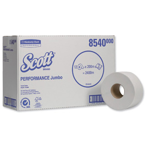 Scott Perf Jumbo Toilet Tissue Two-ply Ref 8540 [Packed 12]