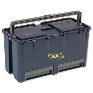 Raaco Compact 27 Tool Polypropylene Toolbox Blue Ref 136857