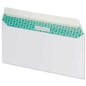 Basildon Bond Envelopes Recycled Wallet Peel and Seal 100gsm DL White Ref F80275 [Pack 100]
