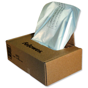 Fellowes Shredder Bags Capacity 148 Litre [for C-380 C-480 Series] Ref 36055 [Pack 50]