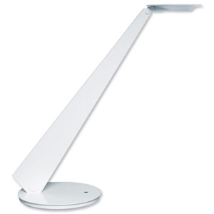 Unilux Infinity Desk Lamp Dimmable Asymmetrical Lenses 4x LED H200-630mm White Ref 651L10UK