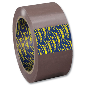 Sellotape Superseal Case Sealing Tape Polypropylene 50mmx66m Buff Ref 1445172 [Pack 6]