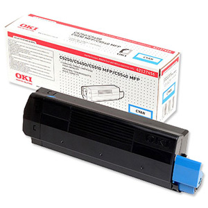 OKI Laser Toner Cartridge Cyan Ref 42127456