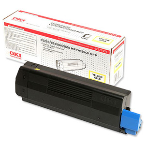 OKI Laser Toner Cartridge Yellow Ref 42127454