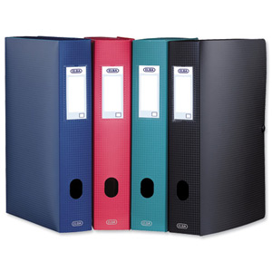 Elba Memphis Box File Polypropylene Personalisable Elasticated Spine 60mm A4 Blue Ref M98602903