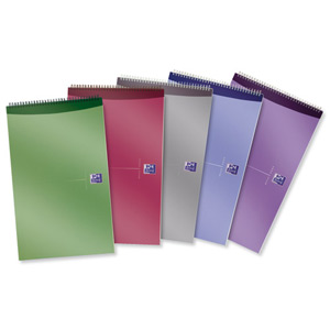 Oxford Office Reporters Notebook Polypropylene 140 Pages 125x200mm Metallic Assorted Ref K80500 [Pack 10]