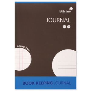 Silvine Book Keeping Notebook Double Cash 32 Pages A4 Ref SJA4J [Pack 12]