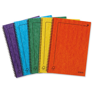 Silvine Notebook FSC Twinwire Perforated Ruled 120 Pages 75gsm A4 Assorted Ref PRA4 [Pack 5]