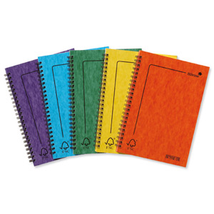 Silvine Notebook FSC Twinwire Perforated Ruled 120 Pages 75gsm A5 Assorted Ref PRA5 [Pack 10]
