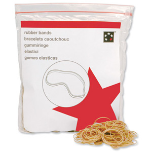 5 Star Rubber Bands No.18 Each 76x1.5mm Approx 1760 Bands [Bag 0.454kg]