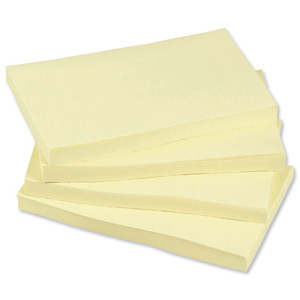 5 Star Re-Move Notes Repositionable Pad of 100 Sheets 76x127mm Yellow [Pack 12]