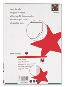 5 Star Addressing Labels Laser 21 per Sheet 63.5x38.1mm White [2100 Labels]