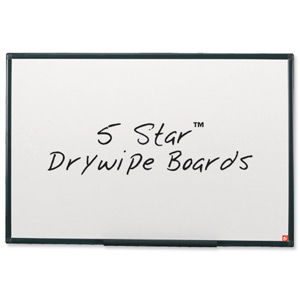 5 Star Drywipe Board Lightweight with Fixing Kit and Pen Tray W900xH600mm