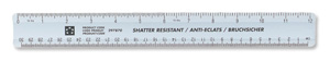 5 Star Ruler Plastic Shatter-resistant 300mm Blue Tint