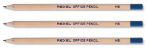 Rexel Office Pencil Natural Wood HB Ref 34251 [Pack 144]