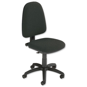Trexus Office Operator Chair Permanent Contact High Back H500mm W460xD430xH460-580mm Charcoal