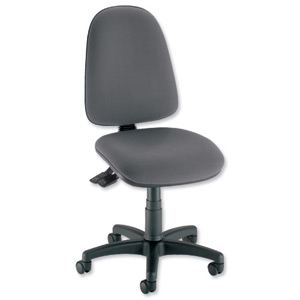 Trexus Office Operator Chair Asynchronous High Back H500mm W460xD430xH460-580mm Charcoal