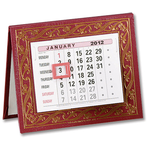 At-a-Glance 2012 Desk Calendar Monthly Date Indicator Tear-off Pages W133xH108mm Ref 825