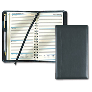 Collins Elite 2012 Pocket Diary Wirobound Week to View W85xH153mm Black Ref 1165VBLK