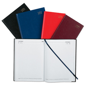 Collins 2012 Desk Diary Day to Page Current and Forward Year Planners W210xH297mm A4 Red Ref 44RED