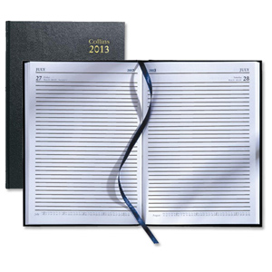 Collins 2013 Early Edition Diary Day to Page Current and Forward Planners Black W210xH297mm A4 Ref 44E