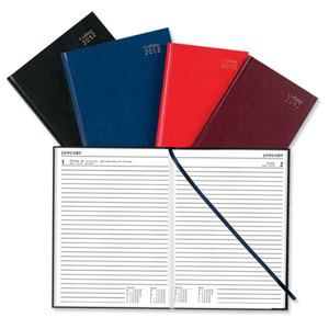 Collins 2012 Royal Diary Day to Page Current and Forward Year Planners W148xH210mm A5 Red Ref 52RED