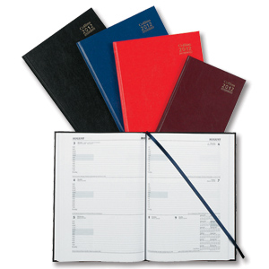 Collins 2012 Appointment Diary Week to View Hourly W210xH297mm A4 Black Ref A40BLK
