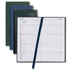 Collins 2012 Desk Diary Pocket Weekly Note Appointments H152xW80mm Assorted Ref CNB