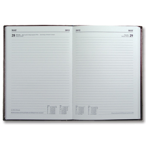 Collins Eco Diary Casebound Day to Page 100 percent Recycled Paper A5 Ref EC52