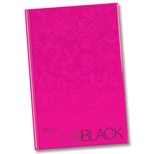 Oxford Pink and Black Diary 2012 Casebound Week to View A5 Ref E40058