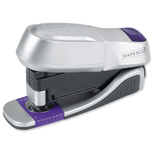 Rapesco X5 Stapler Half Strip Push-button Capacity 15x 80gsm Silver Ref 0817