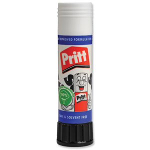 Pritt Stick Glue Solid Washable Non-toxic Medium 20g Ref 45552234 [Pack 6]