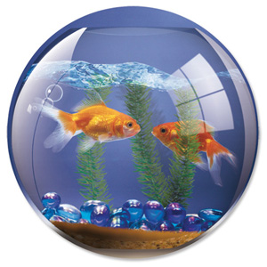 Fellowes Brite Mousepad Mat Hard Plastic for Accurate Tracking Fish Bowl Ref 5881103