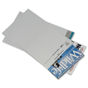 PostSafe LightWeight Envelopes Polythene White Opaque C5 W165xH230mm Peel and Seal Ref PL22 [Pack 100]