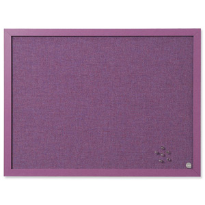 BiSilque Notice Board Framed W600xH450 Lavender Ref FB0469608